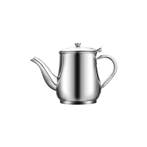 Tetera de Acero Inoxidable, Forma Redonda con Tapa, Fácil de Limpiar, para Líquidos y Condimentos, Origen Chaozhou - Product Image 1