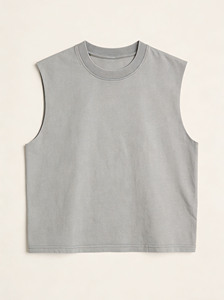 Canotta Senza Maniche Nera e Beige per Bambini e Ragazzi - Magliette Casual da Muscolo per Bambini - Product Image 5