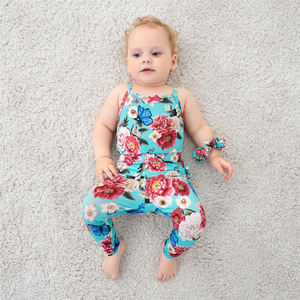 ชุดบอดี้สูทเด็กผู้หญิงแบบเสื้อกล้าม ผ้าไผ่สั่งทำพิเศษ ชุดจั๊มสูทเด็กทารกแบบชิ้นเดียว ผ้าฝ้ายถัก ชุดบอดี้สูทเด็กวัยหัดเดิน เสื้อผ้าเด็กขายส่ง - Product Image 2