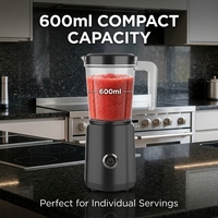 Elektrische blender, krachtige keukenblender, stille werking, handmatige bediening, voedselmixer, sapcentrifuge voor keuken, hotel en buitengebruik