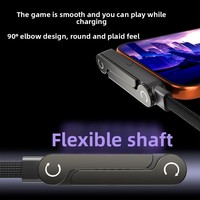 Cable Trenzado Multifuncional Tipo-C de 240W con Carga Rápida y Soporte para Teléfono, Compatible con iPhone 15, 17, Tablets y Dispositivos de Juego
