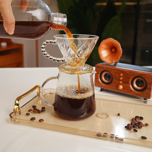 เครื่องชงกาแฟแบบดริปทนความร้อนปรับแต่งได้สำหรับการค้าชุดชงกาแฟแบบหยดทำจากแก้วบอโรซิลิเกตเชื่อถือได้ - Product Image 5