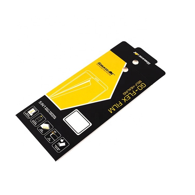 Fast Shipping Custom Logo Phone Screen Protector Packaging Box Rectangular Flat Cardboard Folding Boxes