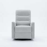 Fauteuil inclinable manuel à bascule, 1 place, en tissu chenille, pour salon, fabrication OEM