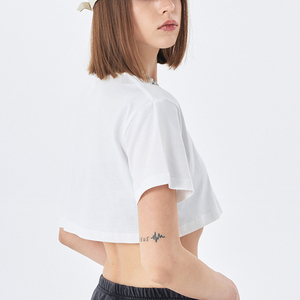 Maglietta da corsa in <span class=keywords><strong>cotone</strong></span> 100% alta qualità per <span class=keywords><strong>t</strong></span>-<span class=keywords><strong>shirt</strong></span> di base da <span class=keywords><strong>donna</strong></span> - Product Image 5