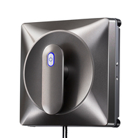 Robot de nettoyage de vitres électrique entièrement automatique pour la maison, avec pulvérisation d'eau carrée, pour fenêtres de grande hauteur, sécurisé et anti-chute