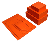 Boîte cadeau pliable peu encombrante avec finition mate, ruban et nœud, écologique, en carton rigide, luxe minimaliste, boîte de rangement