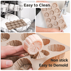 Silikolove Nhà Máy 15 Khoang Cây Gốc Hình Dạng Bánh Nhà Sản Xuất Lfgb Bạch Kim Không Dính BPA Miễn Phí Silicone Bánh Mousse Khuôn Mẫu - Product Image 2