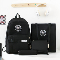 Vente en gros Ensemble de 4 pièces sacs d'école pour étudiants de grande capacité sacs à dos étanches pour étudiants