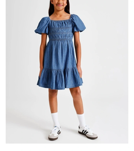 Vestido de Algodón para Niñas, Estilo Veraniego con Decoración, Transpirable, Cómodo y Ligero, Ideal para Vacaciones - Product Image 2