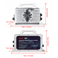 Chargeur de batterie de voiture étanche IP67 20A 58.8V DC 1200W certifié CE pour batteries lithium-ion, LiFePO4, plomb-acide - Adaptateur compatible solaire