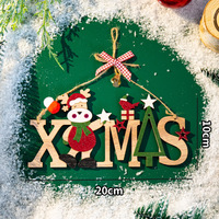 Décoration de Noël : Ornement suspendu en forme de panneau avec inscription pour la décoration de l'arbre de Noël, de la scène, de la fête et comme accessoire de table