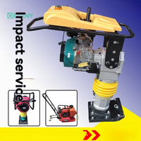 Compacteur à vibrations verticales, petite machine de compactage de sol à moteur diesel/essence/électrique