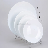 Assiettes de Présentation en Verre Écologiques en Gros, Forme Ronde 6''/7''/8''/9''/10''/12'', Couleurs Personnalisables, Assiettes Plates