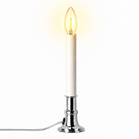 Kit de bougie de fenêtre Creative Hobbies, lampe à bougie électrique avec capteur crépusculaire, ampoule 7W, support à ventouse, décoration d'intérieur, grande taille |   4
