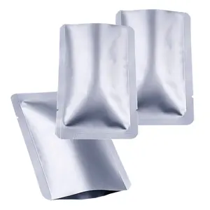 Sacchetti sottovuoto in foglio di alluminio argento per alimenti sacchetto per storta in foglio di alluminio termosaldabile per microonde ad alta temperatura 135 gradi