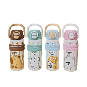 Bouteille isotherme Fabo Scratched Capybara 600 ml réutilisable et portable pour enfants et étudiants - Product Image 2