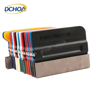 DCHOA Squeegee पेशेवर खरोंच नरम महसूस किया लपेटें आवेदन उपकरण प्रो-टिंट Vinyl साबर के साथ बढ़त Squeegee