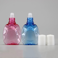Flacons compte-gouttes pour les yeux en PET 10ml 15ml Contenants ronds transparents en PET avec bouchon côtelé pour une prise en main facile pour le traitement des yeux