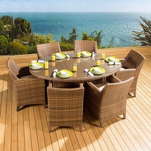 Conjunto de Mesa y Sillas para Exteriores, Balcón, Patio, Jardín, Terraza, Silla de Ratán, Muebles de Ratán para Ocio, Hotel, Salón de Té - Product Image 3