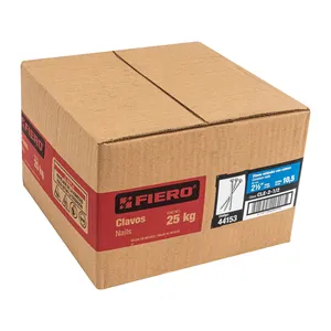 25 kg scatola con 25 unità di 2-1/2 'Standard chiodi di ferro testa Duplex e gambo liscio tipo chiodo comune - Product Image 3