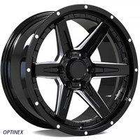 Jantes forgées concaves robustes à 6 branches, finition noir brillant, 17 18 19 20 21 22 pouces, 5x127 6x135 6x139.7 pour Wrangler Bronco D-Max