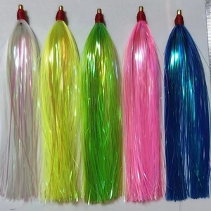 Señuelos de Pesca Personalizados de 11 cm, Señuelos de Mylar con Cola de Pluma, Señuelos de Pesca de Lingueta, Señuelos de Pesca de Flounder, Señuelos de Tubo - Product Image 1