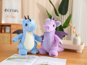 Peluche de Dragones y Dinosaurios - Animal de Peluche - Compañero Reconfortante - Peluche de Animal Ultra Suave - 22 cm 4 Colores Surtidos Dragones - Product Image 6