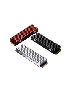 NVMe M.2固态硬盘至PCIe X16X8X4卡，带铝散热器RGB游戏设计PCIex16至NVMe固态硬盘扩展卡硬盘冷却器T