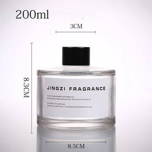 Bouteille en verre ronde transparente pour diffuseur de parfum, 50ml, 100ml, 120ml, 200ml, avec logo personnalisé 2026 - Product Image 6