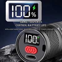 Shan Bao senter LED, saku Mini yang dapat diisi ulang daya tampilan Digital cerdas ekor USB berkemah luar ruangan murah