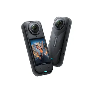 Cámara de Acción <span class=keywords><strong>Insta360</strong></span> X5 8K 360°, Resistente al Agua hasta 10 m, Gran Angular de 166°, Visión Nocturna, Zoom Óptico de 10x-20x, Pantalla LCD Giratoria de 4.0 Pulgadas - Product Image 1