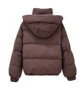 Nouvelle doudoune décontractée ample pour femme Hiver 2026, tendance, chaude, douce, surdimensionnée avec capuche en coton, vente en gros