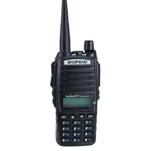 วิทยุแบบพกพาการเข้ารหัสวิทยุจีน Dual Band Baofeng VHF walkie talkie 10km FM วิทยุ Baofeng UV-82