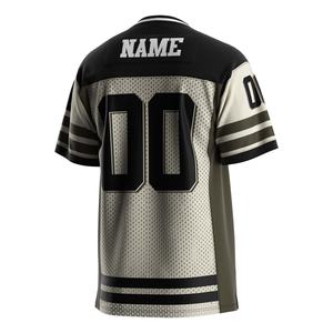 เสื้อเจอร์ซีย์อเมริกันฟุตบอลสีแดงสไตล์เรโทรสำหรับผู้ชายสั่งทำพิเศษ แฟชั่นคลับกีฬา แห้งเร็ว ผ้าทวิลล์ตาข่าย มีไซส์พลัสไซส์ให้เลือก - Product Image 2