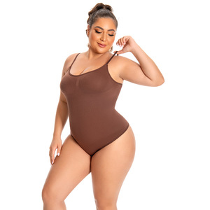Women Thong Shapewear Seamless Bodysuits Plus Size One Piece Butt Lifter Belly Underwear