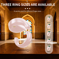 IFAYRID 2026 Neues Modell Smart Muslimischer Gebetsring mit LED-Farbbildschirm, Wecker, App-Steuerung, Magnetisches Laden, IP67