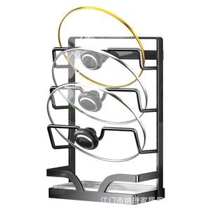 ชั้นวางฝาหม้อติดผนังอเนกประสงค์ Najie พร้อมที่เก็บอุปกรณ์ครัวบนเคาน์เตอร์ ทำความสะอาดง่าย - Product Image 5