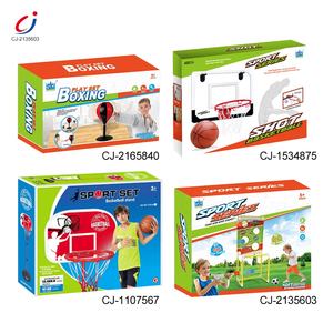 Kids indoor sports 2 in 1 goal and shooting target game set foam ball popper air toy pistola ad aria con bersaglio in piedi - Product Image 6