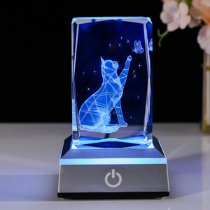 Atacado 3D K9 Crystal Horse Trophy 3D Laser Gravado Vidro Prêmio Lembrança com Base - Product Image 6