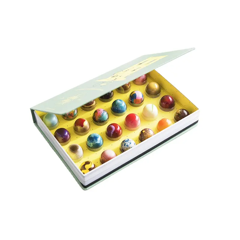 Recyceln Sie Magnet mit Blister Tray Bonbon Chocolate Packaging Paper Box