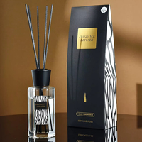 Diffuseur de parfum en verre 120 ml avec bâtonnets en fibre écologiques, coffret cadeau, parfum d'ambiance, aromathérapie, parfum d'intérieur, vente en gros