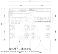 Boutique de café modulaire préfabriquée en conteneur de 20 pieds ou 40 pieds, fabriquée en Chine, avec structure en acier galvanisé, design moderne et installation rapide