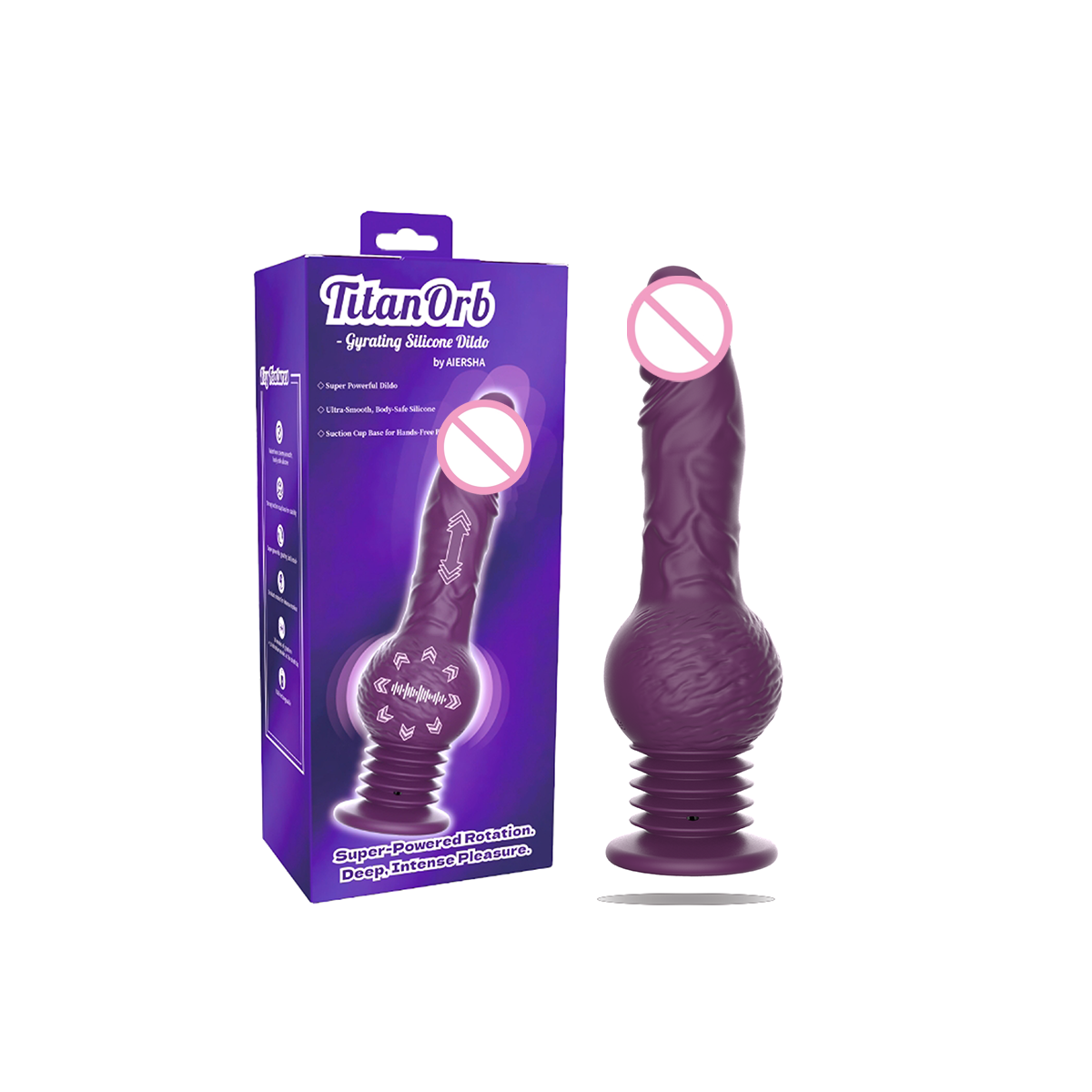 Vibrating Dildo Suction Cup Base - Realistic 10-Frequency Vibration