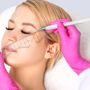 Marcador de Cejas Blanco para Microblading, Resistente al Agua, para Mapeo de Posición de Cejas PMU, Herramienta de Maquillaje Permanente - Product Image 6