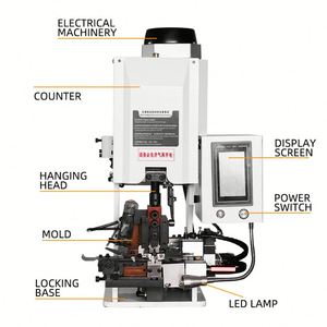 Machine électrique multifonctionnelle automatique pour le dénudage et le sertissage de fils, pour le câblage et l'extrusion, avec fonctions manuelles - Product Image 2