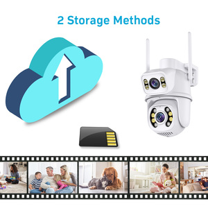 Jortan ống kính kép đầy đủ màu sắc Wifi 6MP PTZ an ninh không dây icsee CCTV IP ống kính kép máy ảnh - Product Image 6