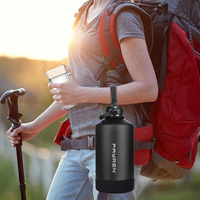 Bouteille d'eau isotherme en acier inoxydable Fayren de 64 oz et 128 oz (demi-gallon) avec paille et couvercle à bec verseur, sac de transport inclus, idéale pour la gym et le sport