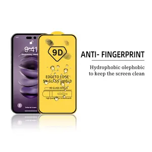 9D полное покрытие, закаленное стекло для мобильного телефона, защитное закаленное стекло 9H для телефона, Защита экрана для iPhone 14 plus 14