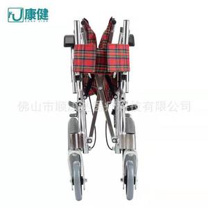 Fauteuil roulant pliable en alliage d'aluminium Kangjian, léger, manuel, avec frein en U, pour personnes âgées et handicapées - Product Image 4